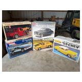 29 Ford model a pick up, 95 Corvette, 49 Mercury