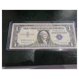 1957B U.S. $1 Silver Certificate Blue Seal Note TH