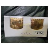3 Harry Potter Gold Metal Collector Cards  TH