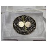 Bison Nickle belt buckle
