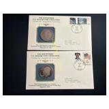1976 and 1978 Eisenhower dollar coin  TE
