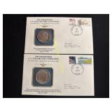 1974 and 1977 Eisenhower dollar coin collection TE
