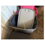 Two totes with lids