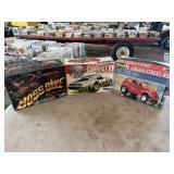 Boss bike, Corvette, street rod opened boxes