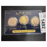 James K Polk coin set   TC
