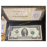 United States Two Dollar Bill with Certificate TH