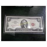 1963 $2 United States Red Seal Legal Tender  TH
