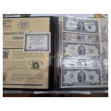 Vintage U.S. $1 and $2 Silver Certificate Notes TH
