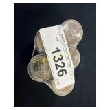 Five rolls of 12 uncirculated state quarters