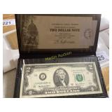 Uncirculated $2 Federal Reserve Note with Collecte
