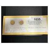 Gold and silver buffalo nickel collection   TM