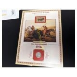 Five cent coin issued in 1936 & 1970 wildlife TM