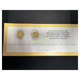 Gold and silver buffalo nickel collection   TM