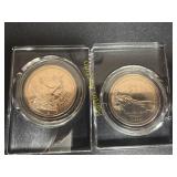 Two Sacagawea dollar coins   TM