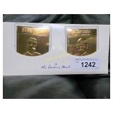 Set of 3 Star Trek Gold-Plated Character Cards  TH