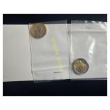 2001 and 2011 gold highlighted dollar coins TF