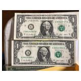 Pair of 2020 Series U.S. One Dollar Federal Reserd