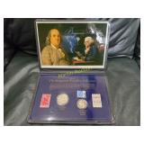 Benjamin Franklin Coin & Stamp Collection Set   TB