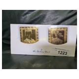 3 Harry Potter Gold-Plated Character Card TH