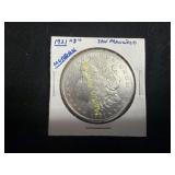 1921 Morgan, Silver Dollar  TJ