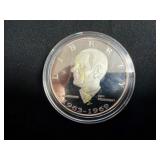 Linden B Johnson silver dollar  TJ