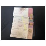 4 officially graded uncirculated dollar coins T