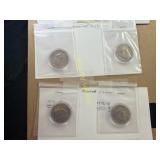 Two 1972 and two 1973 Kennedy half dollars  TE