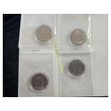 Two 1997 and two 1996 Kennedy half dollar  TE