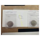 Two 1981 Kennedy half dollars  TE