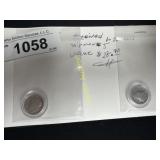 1960 Roosevelt dime and a 1940 Mercury dime   TM
