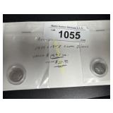 1939 and a 1958 silver dimes   TM
