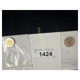 Tennessee and Kentucky gold plated quarters   TB