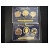 John Adams and George Washingtonï¿½s coin set   TC