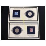1954 and 1958 Franklin silver half dollars  TE