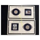 1954 and 1957 Franklin half dollars  TE