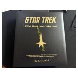 Star Trek 22 carat gold card collection album