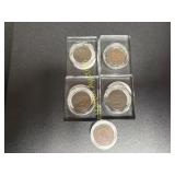 Five Indianhead pennies   TM