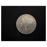 1889 Morgan silver dollar  TJ