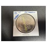 1921 Morgan silver dollar  TJ