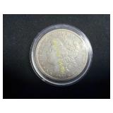1891 Morgan silver dollar  TJ