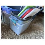 Three totes with lids
