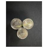 3 rolls of 12 uncirculated state quarters