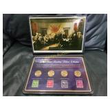 United States Founding Fathers Coin & Stamp    TB