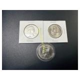 1965, 63 Franklin half dollars & 2006 Kennedy   TI