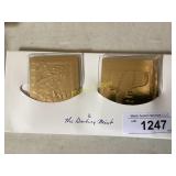 Set of Five Gold-Plated Star Trek Collectible