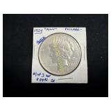 1924 Peace silver dollar  TJ