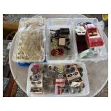 Assorted models, Parts and slot car wheels and