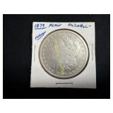 1879 Morgan silver dollar  TJ