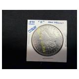 1890 Morgan silver dollar  TJ