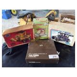 Models, open boxes